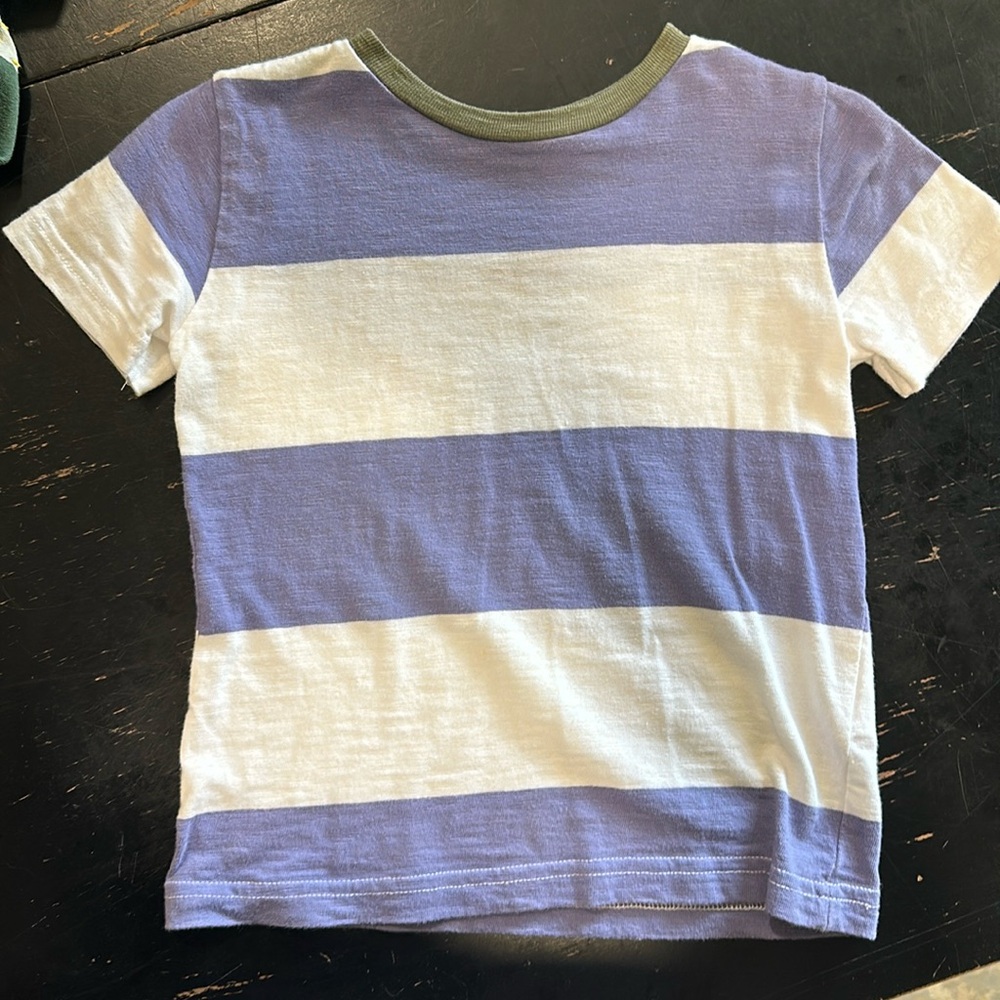 Mini Boden stripe shirt 2-3